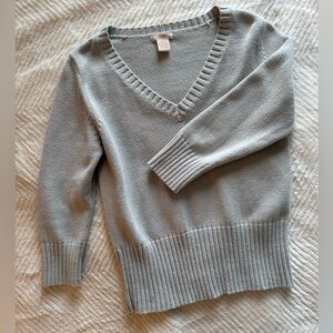 Joe Fresh Light Gray V-Neck Sweater